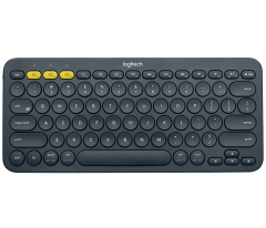 Клавиатура беспроводная Logitech K380 (DARK GREY, Multi-Device, Bluetooth Classic (3.0), 2 батарейки типа ААА) (M/N: Y-R0056)