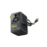 Адаптер питания Baseus EnerCore CG11 Universal Travel Adapter 70W 2AC+2U+2C Cosmic Black