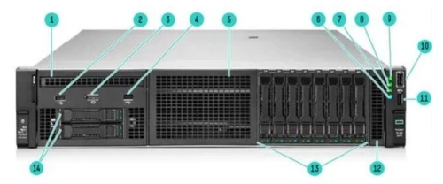 Сервер HPE/DL385 Gen11/1/EPYC/9224(24C/48T)/2,5 GHz/32 Gb/MR408i/8SFF/2x10 GbE/1x 1000W Titanium