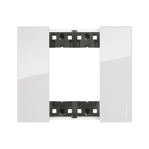 Рамка декоративная Bticino KA4802DW Living Now 2 модуля "Лед"