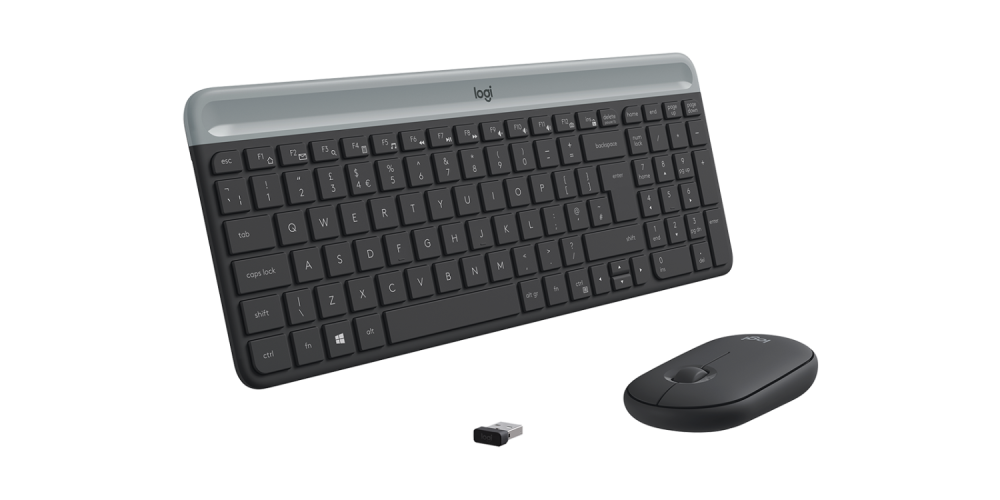 Комплект беспроводной Logitech Slim Wireless Keyboard and Mouse Combo MK470-GRAPHITE - RUS - 2.4GHZ - N/A - INTNL (M/N: Y-R0075 / MR0082 / C-U0010)