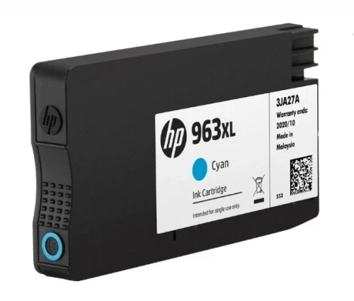 Картридж HP Europe/963XL/Струйный/голубой/23 мл