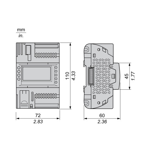 ПЛК М172 SE TM172PDG18R M172 дисплей 18 I/O ETH 2 MODBUS