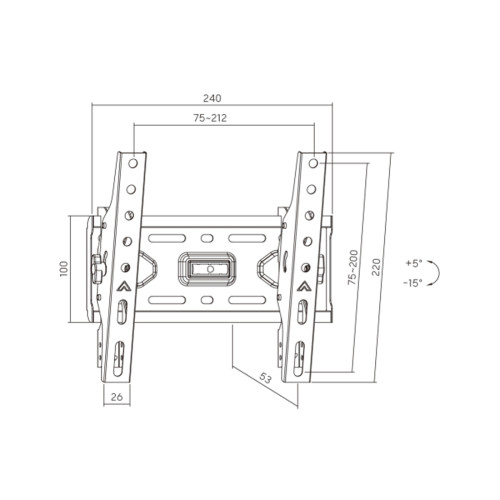 Кронштейн XG WB-1343T для ТВ и мониторов 13"-43"