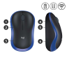 Мышь беспроводная Logitech M185 Blue (синяя, оптическая, 1000dpi, 2.4 GHz/USB-ресивер) (M/N: MR0087 / CU0019)