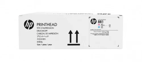 Печатающая головка HP Europe/CR329A/Латексный чернильный/Светло голубой и светло пурпурный/№881