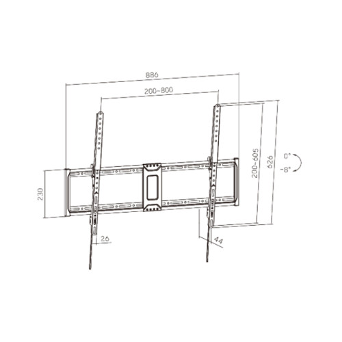 Кронштейн XG WA-43100T для ТВ и мониторов 43"-100"