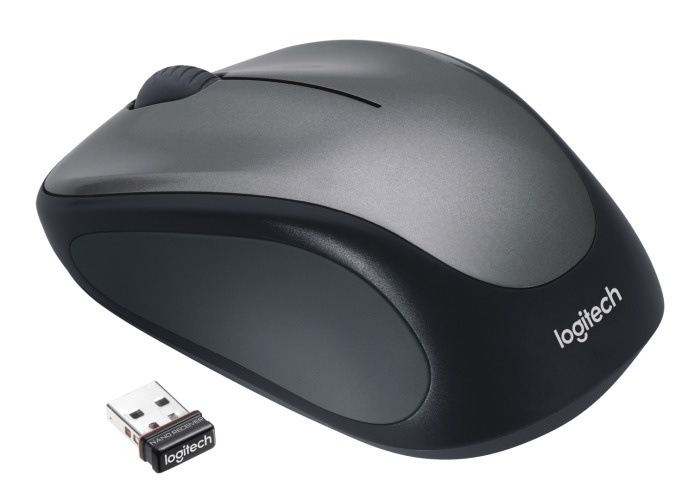 Мышь беспроводная Logitech M235 Colt Matte (серая, оптическая, 1000dpi, 2.4 GHz/USB-ресивер (Logitech Unifying®)) (M/N: M-R0038 / C-U0008)