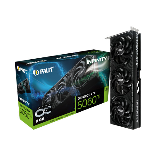 Видеокарта PALIT RTX5060Ti INFINITY 3 OC 8GB (NE7506TS19P1-GB2062S)