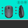 Мышь беспроводная Logitech M170 Grey (серая, оптическая, 1000dpi, 2.4 GHz/USB-ресивер) (M/N: M-R0060 / C-U0010)