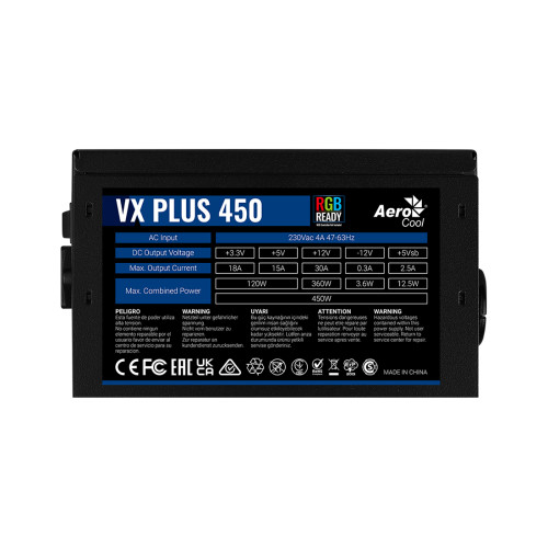 Блок питания Aerocool VX PLUS Stealth 450