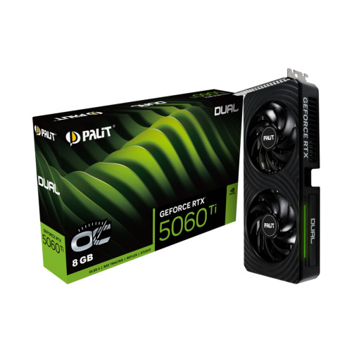 Видеокарта PALIT RTX5060Ti DUAL OC 8G (NE7506TT19P1-GB2062D)