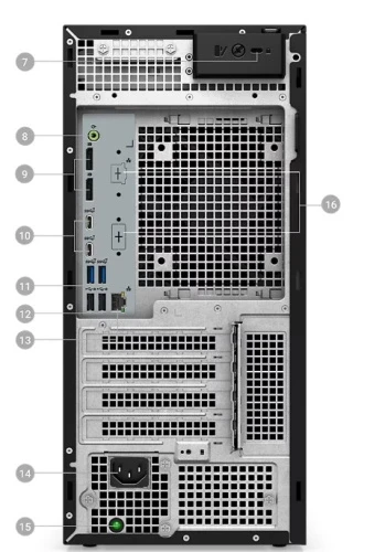 Рабочая станция Dell/Precision 3680 CTO Base/Tower/3г/Core i7/14700/2,1 GHz/32 Gb/PCIe NVMe SSD/1024 Gb/No ODD/GeForce/RTX 2000/16 Gb/Windows 11/Pro