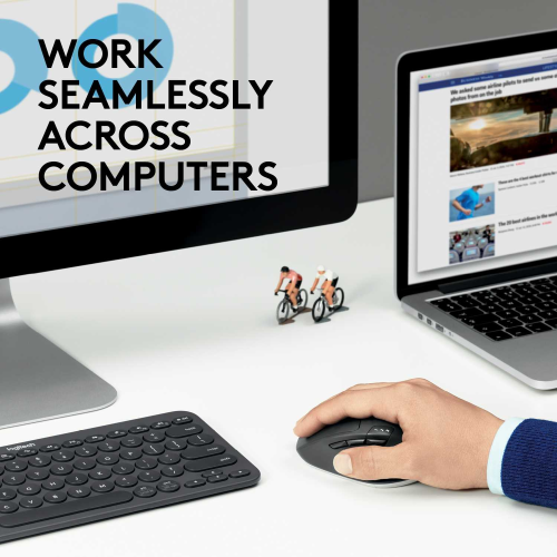 Мышь беспроводная Logitech M720 Triathlon (1000dpi, Bluetooth, 2.4 GHz/USB-ресивер (Logitech Unifying®), 8 кнопок, 1 батарея типа AA) (M/N: M-R0062 / C-U0007)