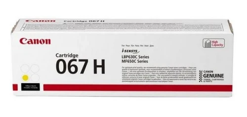 Картридж Canon/CRG 067H Y/Лазерный цветной/Жёлтый