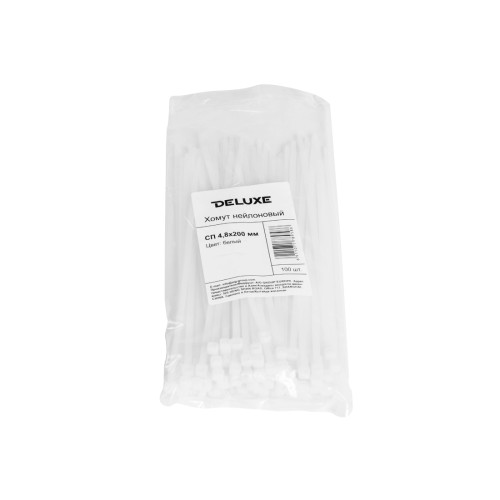 Хомут нейлоновый Deluxe СП 3.6*180 мм (Б) (100 штук в упаковке)