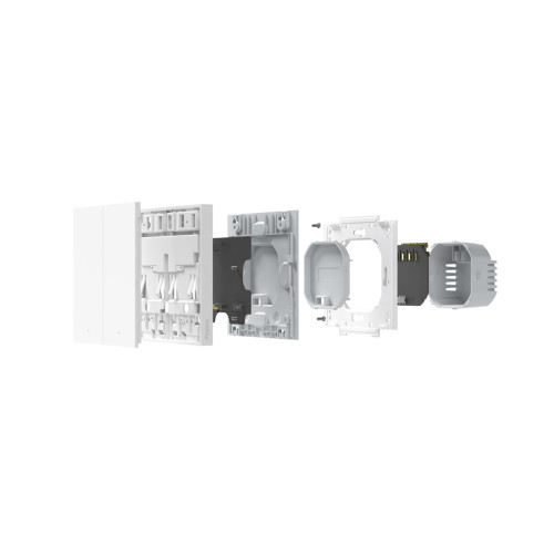 Настенный выключатель AQARA Smart Wall Switch H1(No Neutral, Double Rocker)