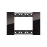 Рамка декоративная Bticino KA4803DG Living Now 3 модуля "Ночь"