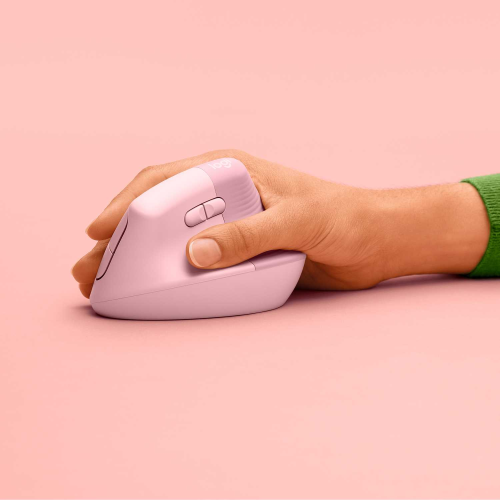 Мышь беспроводная Logitech LIFT ROSE (400-4000 dpi, Bluetooth, USB-ресивер Logi Bolt®, 4 настраиваемые кнопки)
