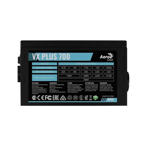 Блок питания Aerocool VX PLUS Stealth 700
