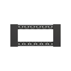 Рамка декоративная Bticino KA4806KG Living Now 6 постов черный