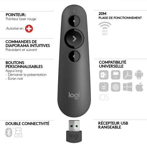 Презентер Logitech R500s Graphite