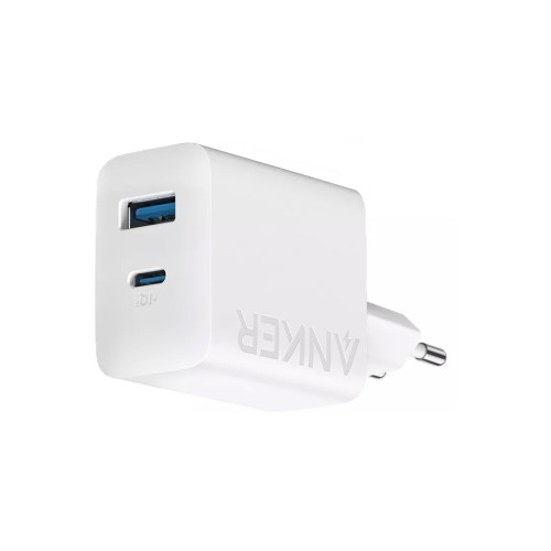 Адаптер питания Anker Charger 20W, 2-Port (в комлпекте кабель Type-c) (B2348G21) Белый