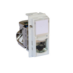 Розетка компьютерная Bticino KW4279C6S Living Now RJ45 cat6 STP 1 модуль белая