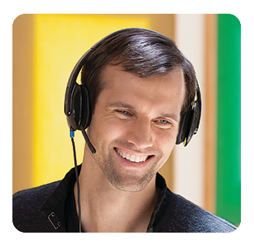 Гарнитура Logitech H540 (USB, элементы управления на наушнике, кабель 1.8м) (M/N: A-00042)