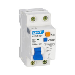 Дифференциальный автомат CHINT NXBLE-63Y 1P+N 50А C 30mA AC 4,5kA