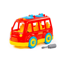 Полесье Конструктор-транспорт "Автобус" (26 элементов) (в сеточке)