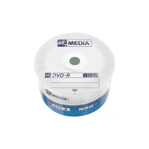 Диск DVD-R MyMedia (69202) 4.7GB 50штук Printable Незаписанный