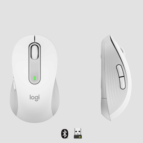Мышь беспроводная Logitech Signature M650 L Wireless Mouse - OFF-WHITE - BT - N/A - EMEA - M650 L (M/N: MR0091 / CU0021)