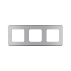Рамка декоративная универсальная Legrand 673952 Inspiria 3 поста алюминий