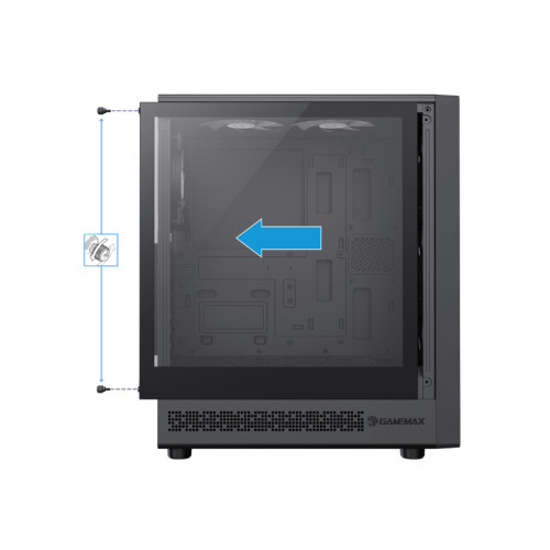 Компьютерный корпус Gamemax Storm 2 AB Black без Б/П