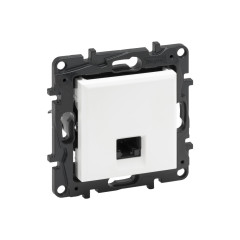 Информационная розетка одинарная Niloe Step RJ45 Кат.6 UTP Белый new