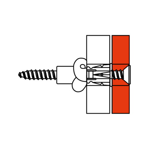 Саморез DKC CM06541 3.5х50 мм с дюбелем F6