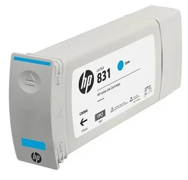 Картридж HP Europe/CZ695A/Латексный чернильный/голубой/№831/775 мл