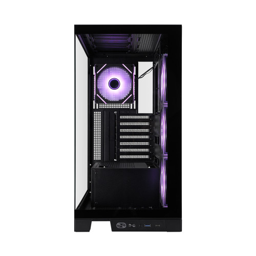 Компьютерный корпус 1STPLAYER Mi8-BK-3FC7R-1FC7 Black без Б/П