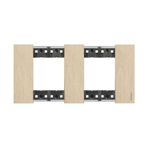 Рамка декоративная Bticino KA4802M2ZW Living Now 2 поста 4 модуля Золото