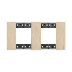Рамка декоративная Bticino KA4802M2ZW Living Now 2 поста 4 модуля Золото