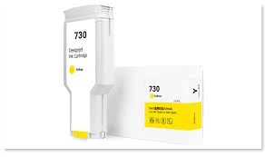 Картридж HP Europe/P2V70A/Струйный широкоформатный/желтый/№730/300 мл