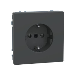 Розетка мех-м MERTEN MTN2301-6034 D-Life шторки винт.зажим антрацит