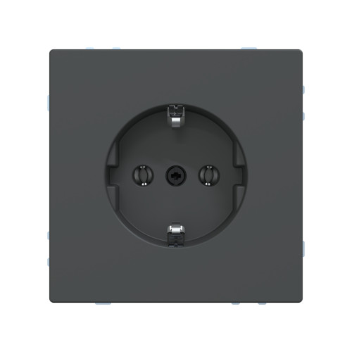 Розетка мех-м MERTEN MTN2301-6034 D-Life шторки винт.зажим антрацит