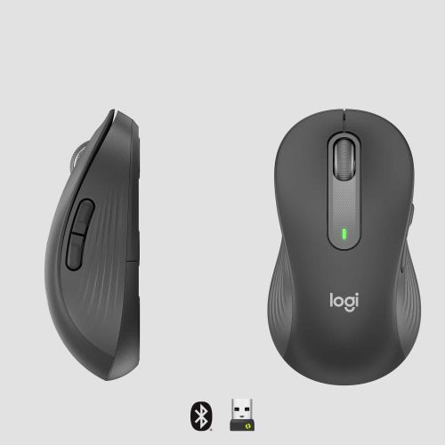 Мышь беспроводная Logitech Signature M650 L Wireless Mouse - GRAPHITE - BT - N/A - EMEA - M650 L LEFT (M/N: MR0091 / CU0021)