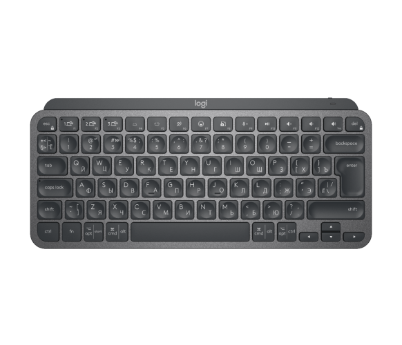 Клавиатура беспроводная Logitech MX Keys Mini Minimalist Wireless Illuminated Keyboard - GRAPHITE - RUS - INTNL (M/N: YR0084)