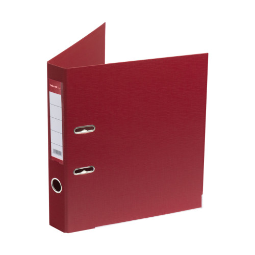 Папка-регистратор Deluxe с арочным механизмом, Office 2-RD24 (2" RED), А4, 50 мм, красный