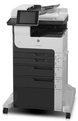 МФУ HP CF067A LaserJet Enterprise 700 M725f MFP (A3) Printer/Scanner/Copier/Fax/ADF, 1200х1200 dpi, 41 ppm, 1 GB +320 GB, 800MHz, tray 100+250+250+500+500, USB + Ethernet, Duplex