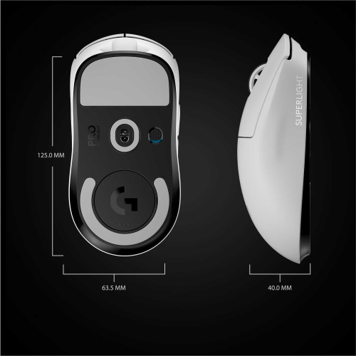 Мышь игровая беспроводная Logitech PRO X SUPERLIGHT, WHITE (M/N: MR0086 / CU0021)