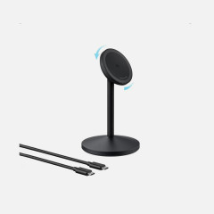 Беспроводное зарядное устройство Anker MagGo Single Stand (A25X1H11) Черный